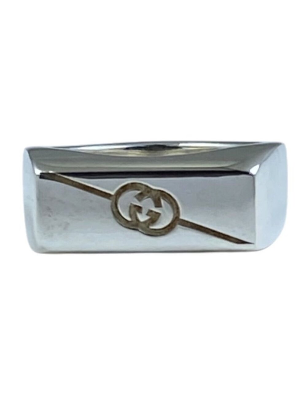Gucci Wide Ring Interlocking G Silver
